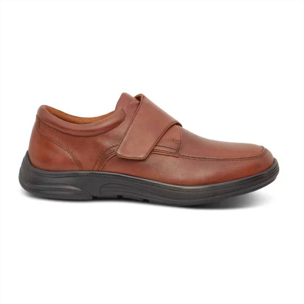 NEW ANODYNE men's casual oxford shoes in burnished brown